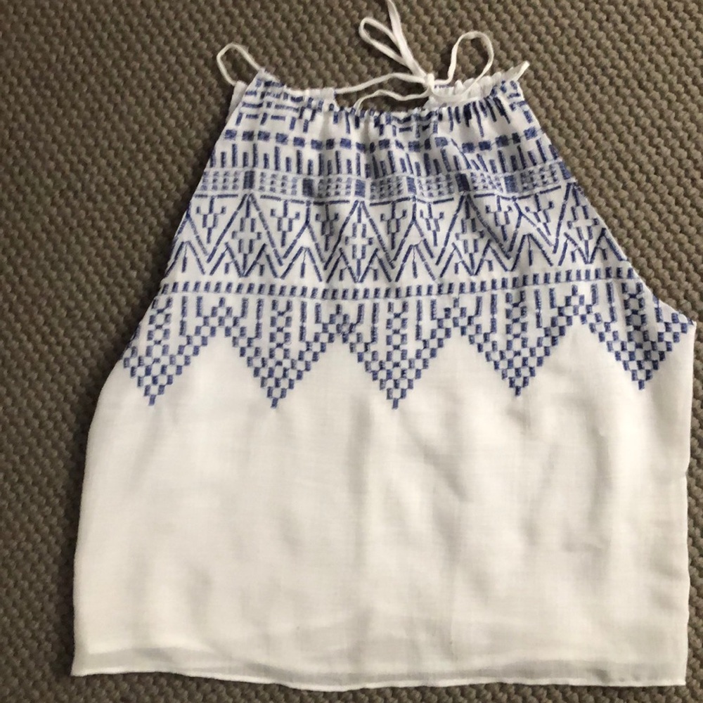 Drew linen halter top
